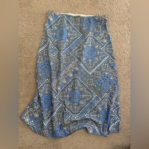 LOFT Blue and White Paisley Fabric